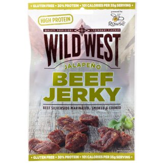 Wild West Beef Jerky 60g  Jalapeno Beutel