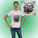 Bunch of Ace Damen Fan-Shirt No Trouble M-Weiß