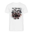 Bunch of Ace Herren Fan-Shirt No Trouble XXL-Weiß