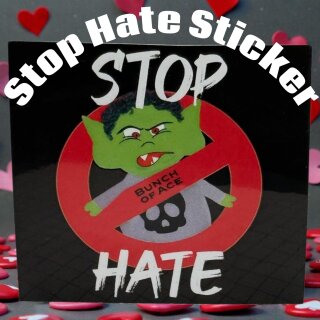 Bunch of Ace Promotion Sticker Stop Hate
