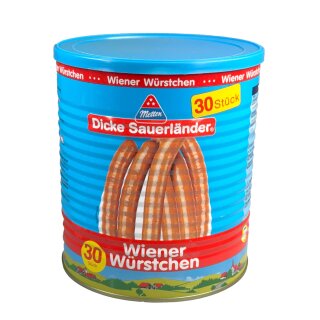 Metten Dicke Sauerländer - Wiener Würstchen BigBox (30x50g) 1,5kg
